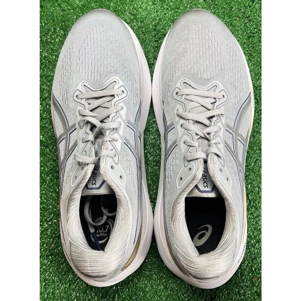 ASICS Gel Kayano Gray Gold Running Shoes Womens Size 7.5 Fast Shipping - Picture 4 of 11